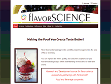 Tablet Screenshot of flavorscience.net